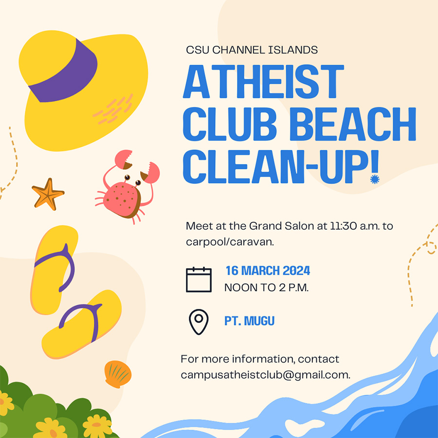 Atheist Club beach cleanup