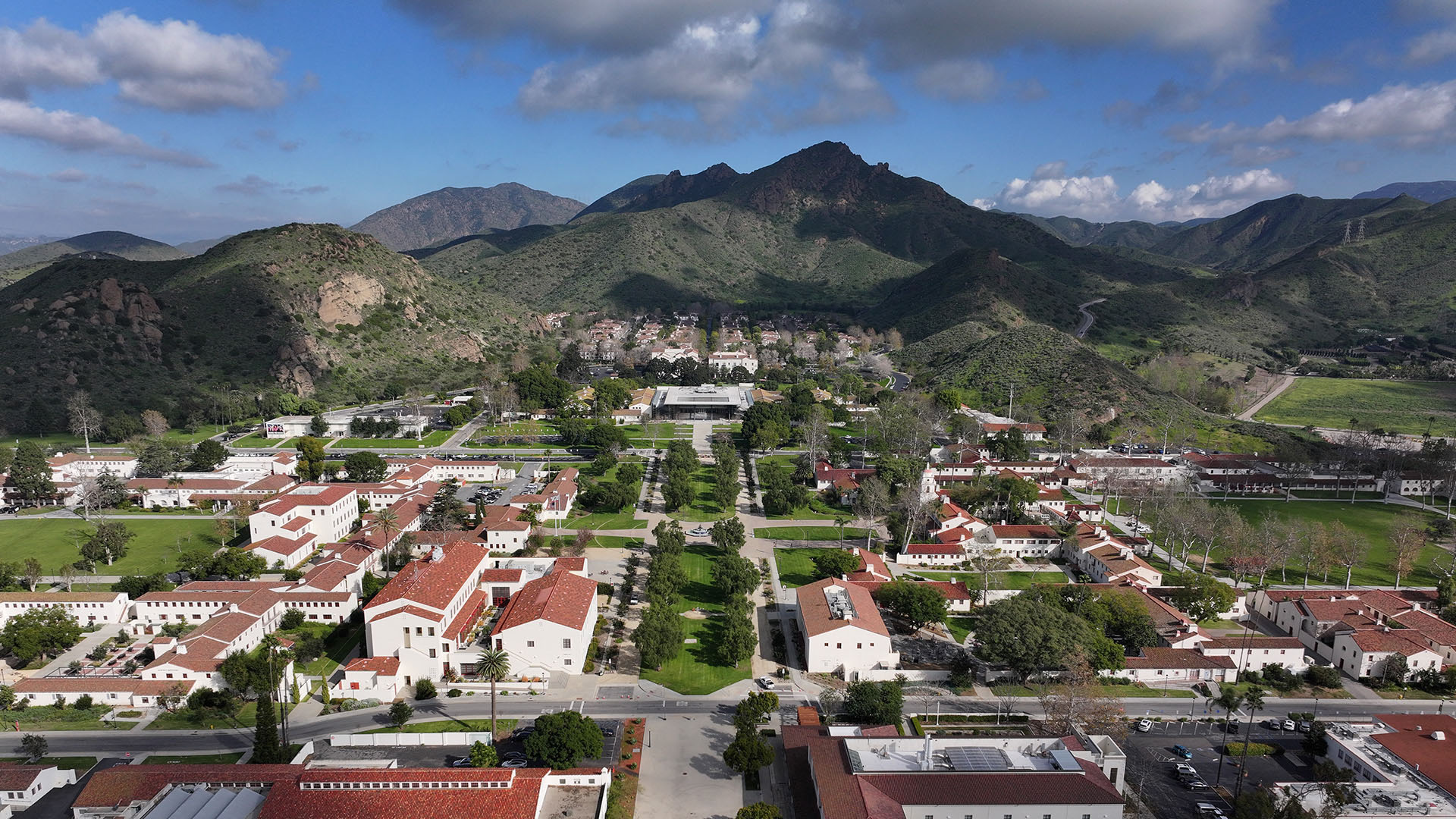 aerial view of cal state channel islands campus