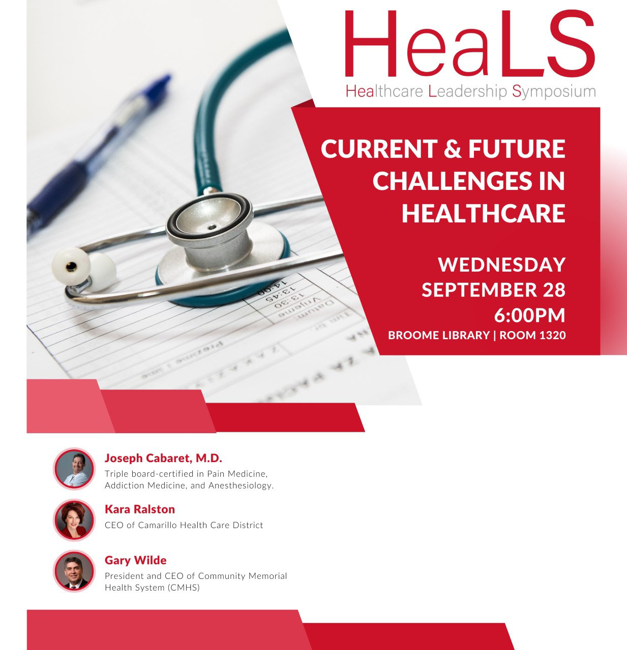 CSUCI HeaLS Healthcare Symposium, Sept. 28, 6 p.m. in Broome Library 1320