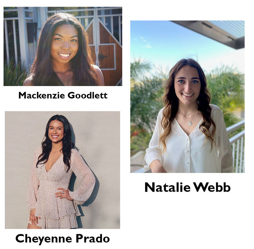 Cheyenne Prado, Mackenzie Goodlett, Natalie Webb