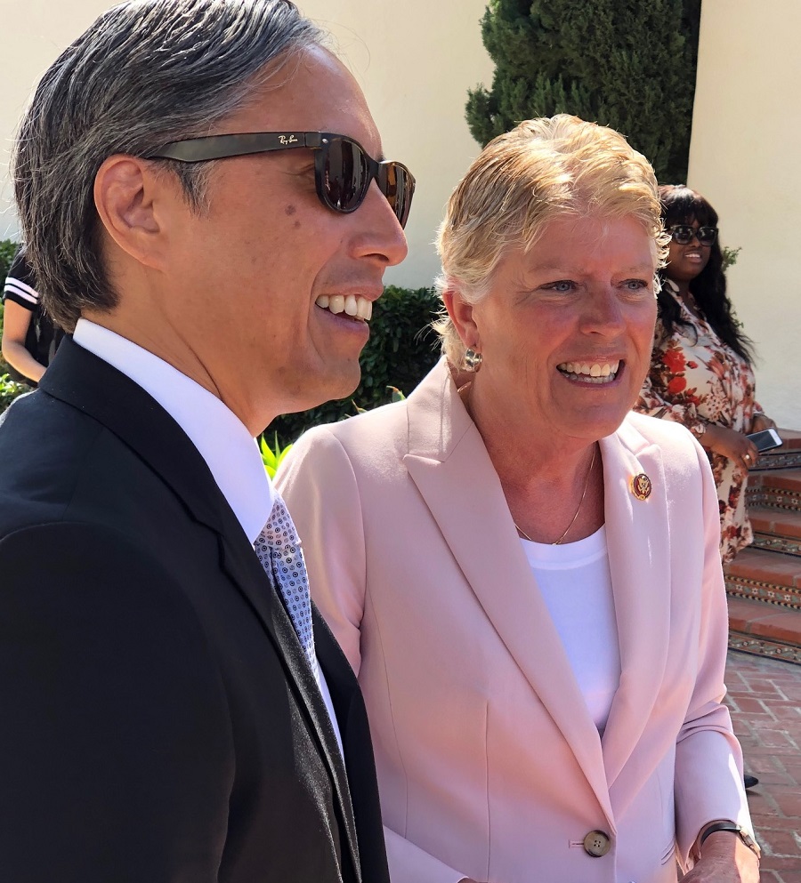 President Richard Yao and Congresswoman Julia Brownley