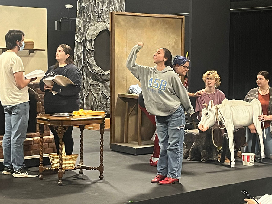 Into the Woods rehearsal