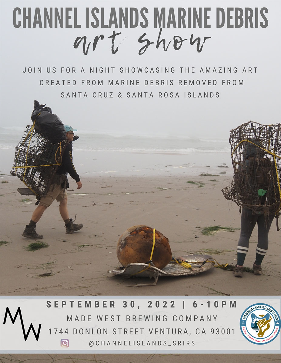 Marine Debris Art Show, Sept. 30 from 6 to 10 p.m. at MadeWest Brewery in Ventura