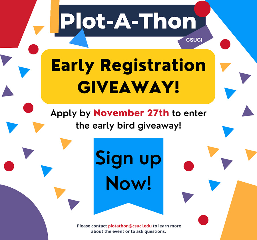 Plot-A-Thon early registration