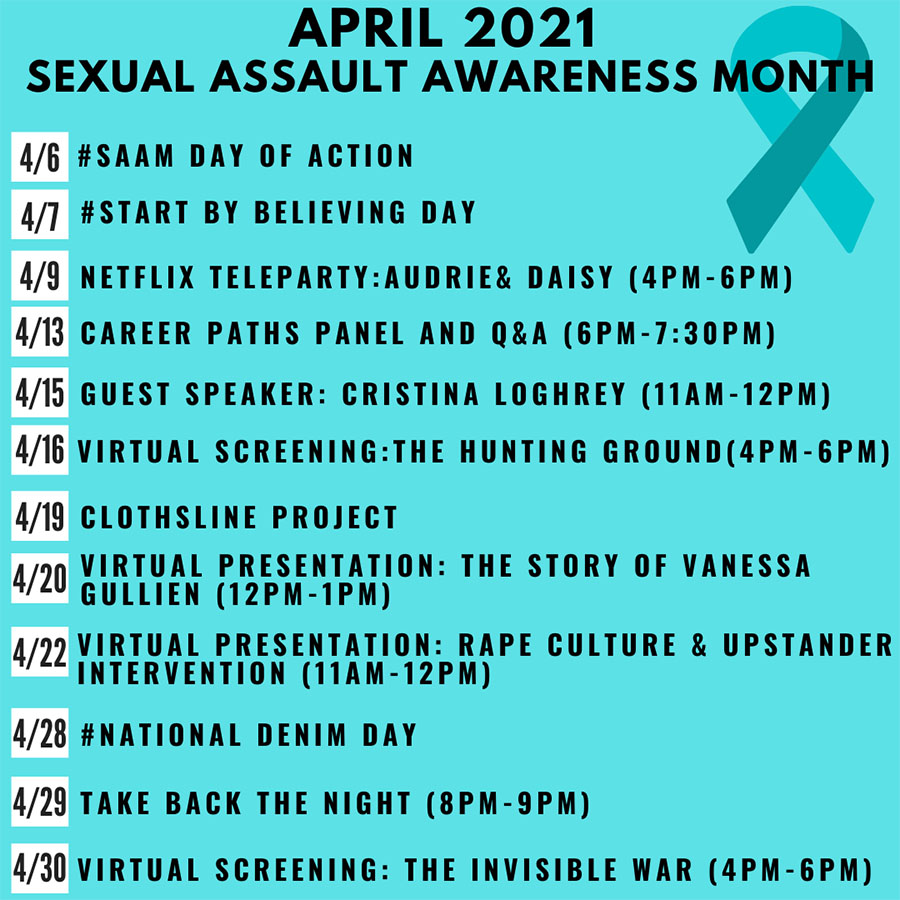 Sexual Assault Awareness Month events