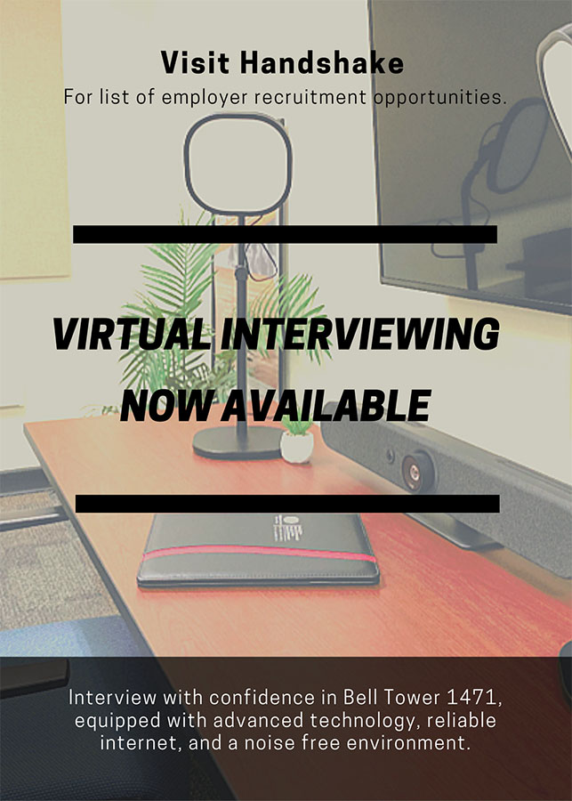 Virtual Interviewing space available