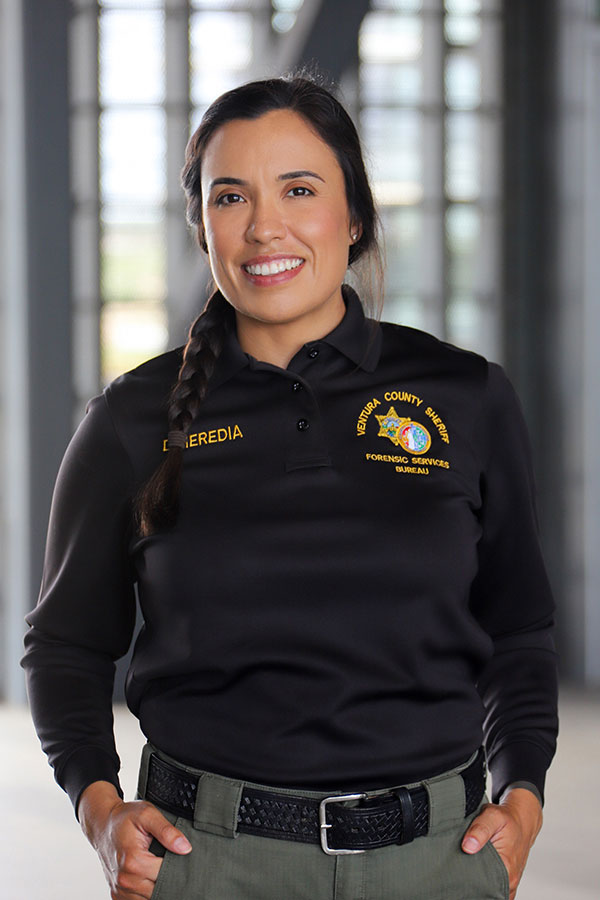Dennise Hernandez poses in her uniform.