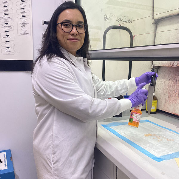 Dennis Hernandez works in the Fingerprint Unit.