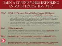 Earn a stipend while exploring an Masters in Education at Channel Islands