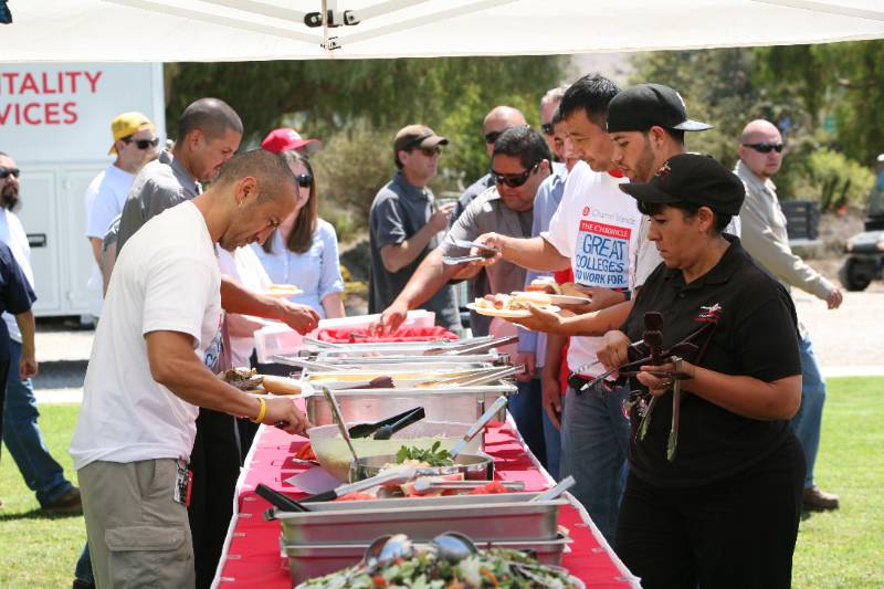 CI staff get lunch