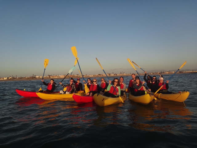 sunset kayak