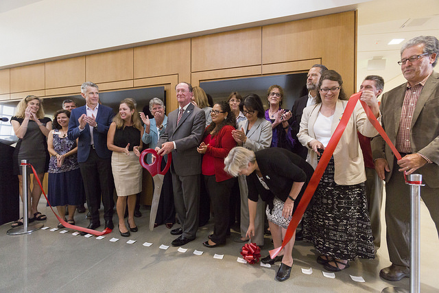 Sierra Hall ribbon cutting