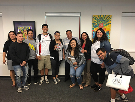 CSUCI students and Ray Rocco