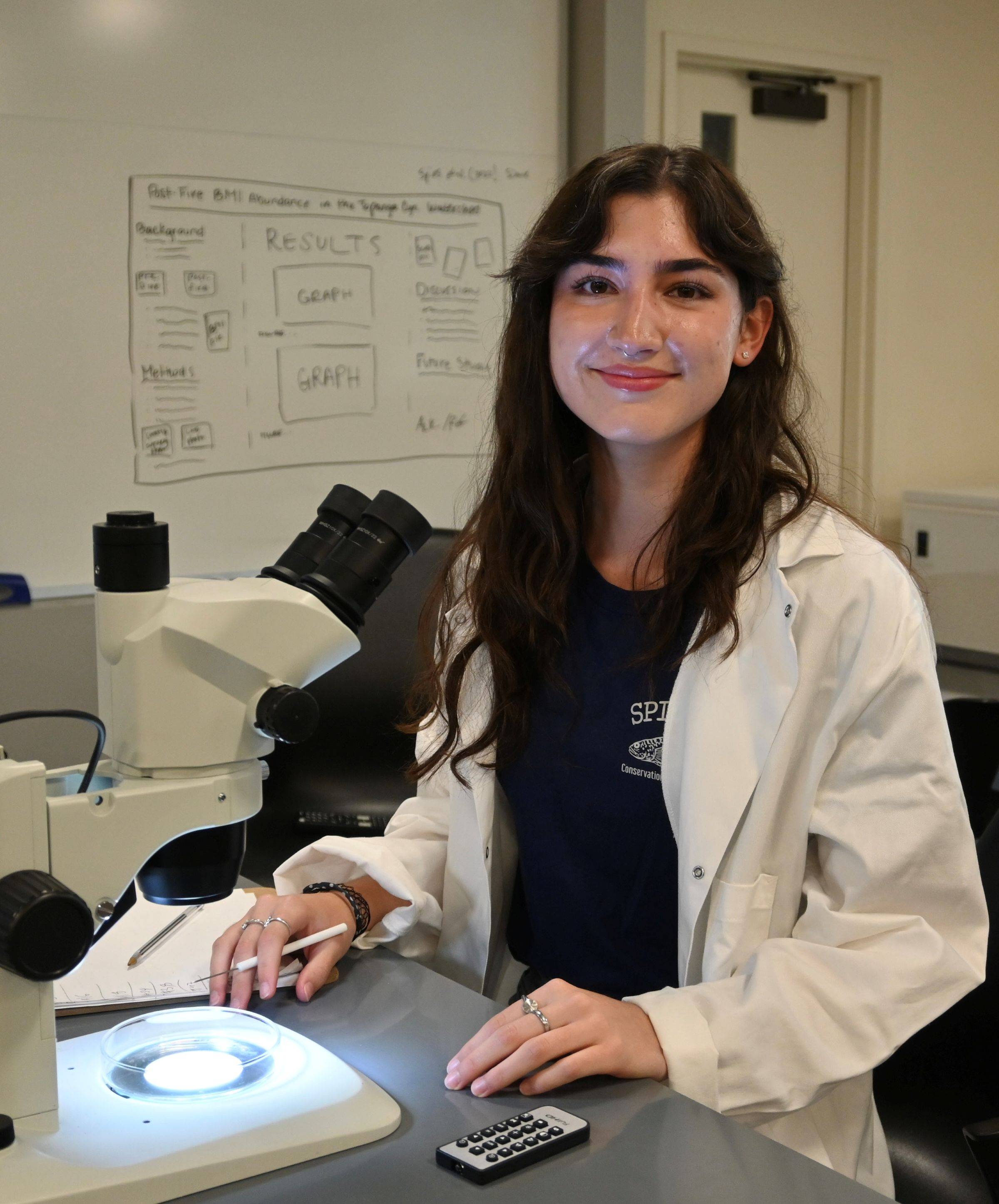 photo of woman in college lab