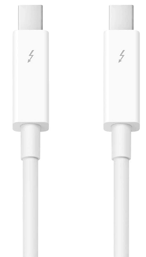 Thunderbolt to Thunderbolt cable.