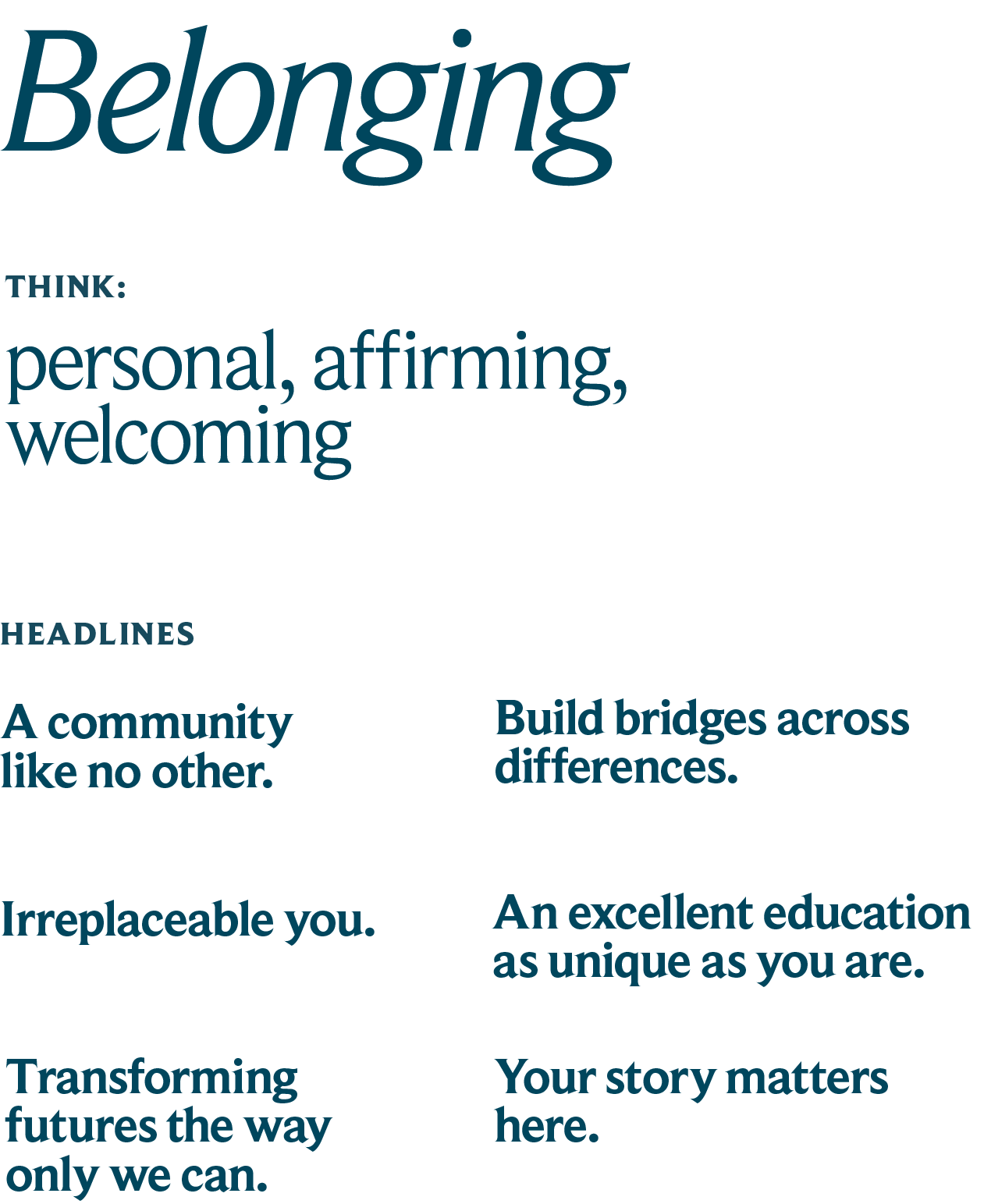 Belonging Words