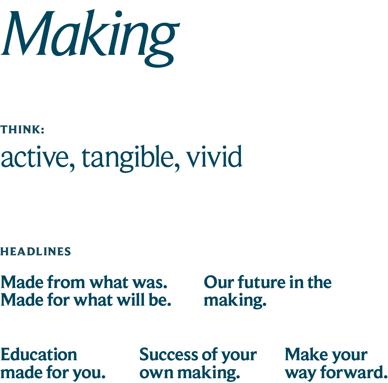 Making words