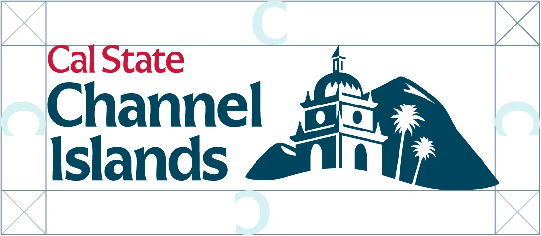 Logo with clear area