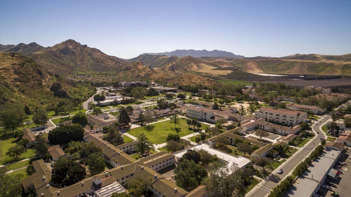 Arial view of csuci campus