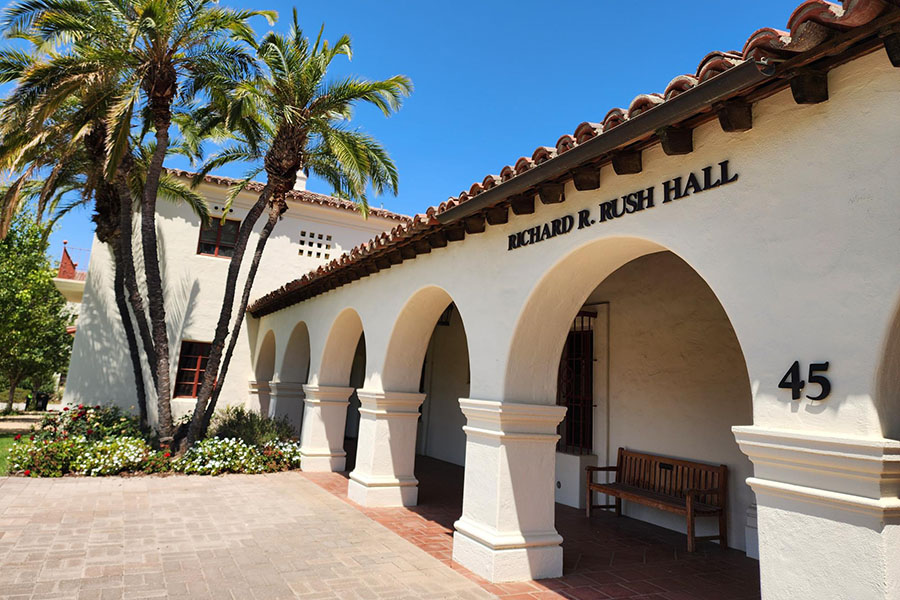 Front side of Richard R. Rush Hall