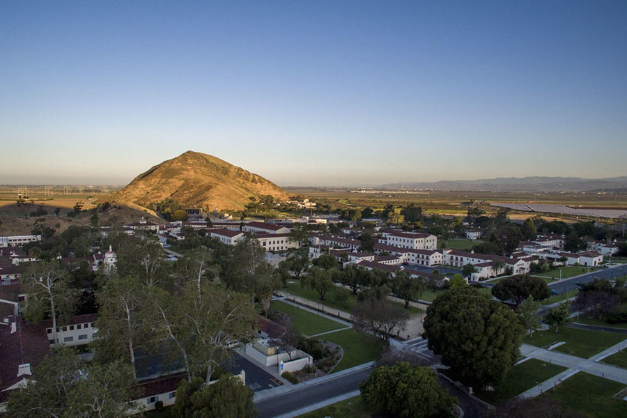 The mountain and California State University View