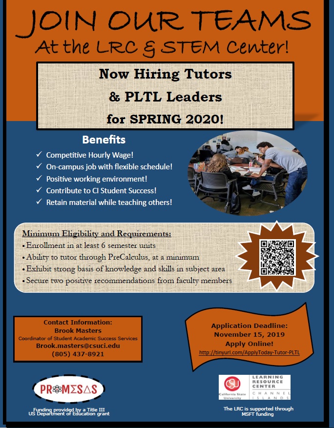 STEM/LRC Hiring Flyer