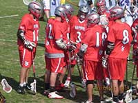 Tyler larson with lacrosse team