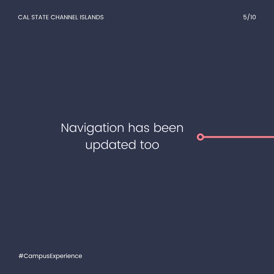 Navigation has been updated too