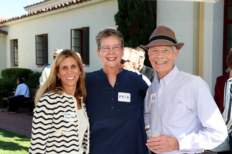 Carola, Kaia and Tony together smiling