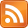 RSS icon, orange square with white dot at bottom left and two white curves radiating out from dot