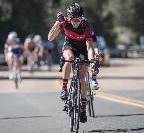 Amy riding a bicycle