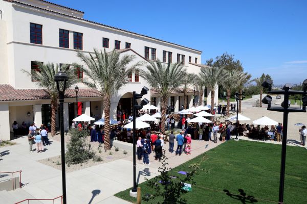 Gateway Hall is the first building at the front of campus when you cross the bridge.