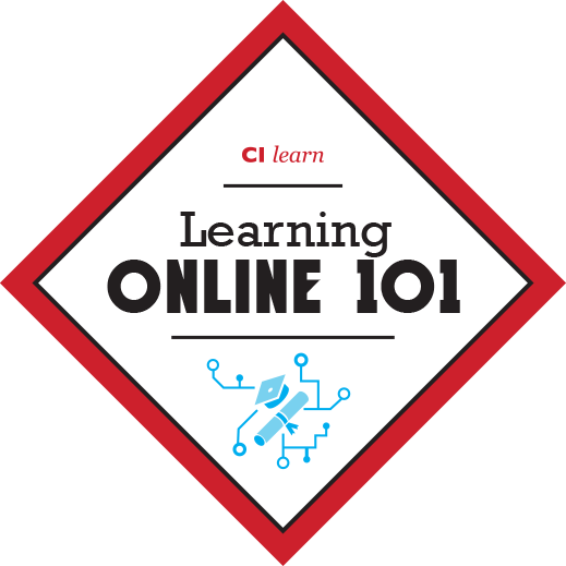 Learning online 101 badge